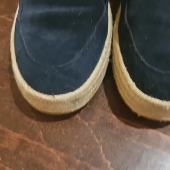 Navy Suede Loafers - Picture 3 of 8